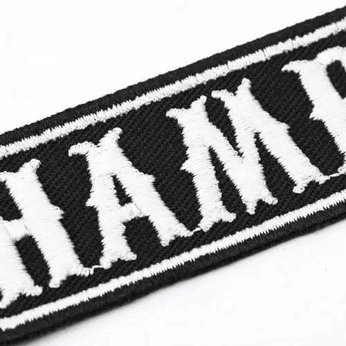 Back view of a Velcro patch, showcasing the attachment option for versatile use.