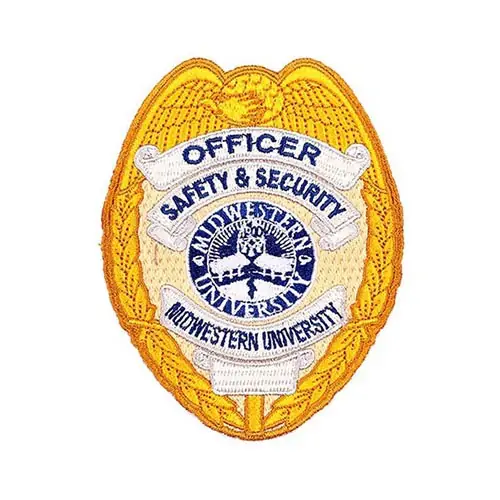 Back view of a Velcro patch, showcasing the attachment option for versatile use.