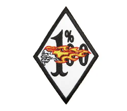 Back view of a Velcro patch, showcasing the attachment option for versatile use.
