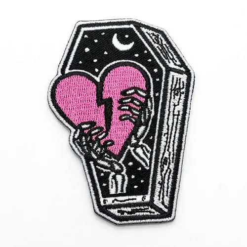 Back view of a Velcro patch, showcasing the attachment option for versatile use.
