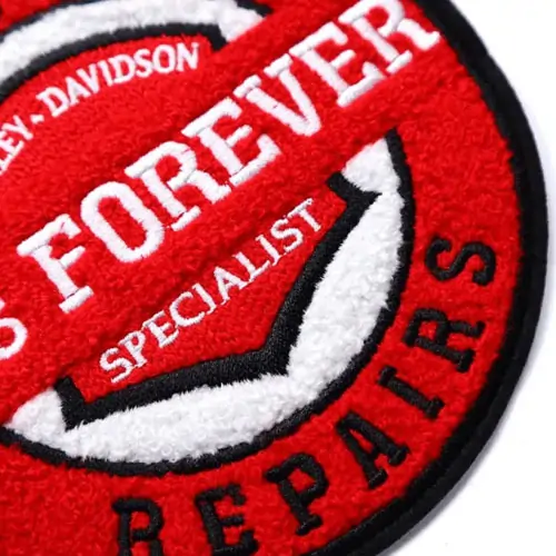 Back view of a Velcro patch, showcasing the attachment option for versatile use.