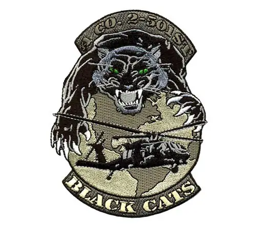 Back view of a Velcro patch, showcasing the attachment option for versatile use.