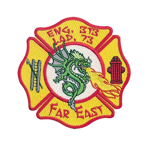 Back view of a Velcro patch, showcasing the attachment option for versatile use.