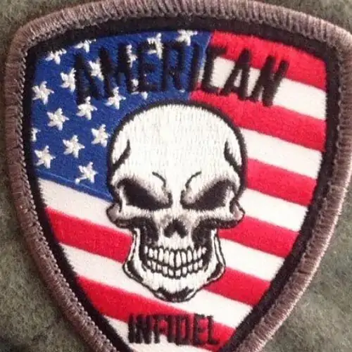 Back view of a Velcro patch, showcasing the attachment option for versatile use.