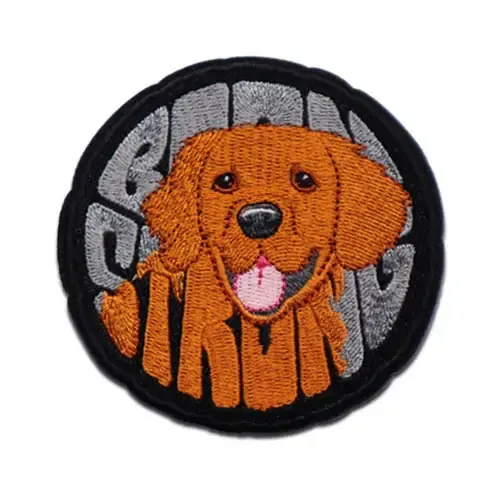 Back view of a Velcro patch, showcasing the attachment option for versatile use.