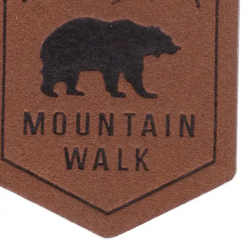 Back view of a Velcro patch, showcasing the attachment option for versatile use.