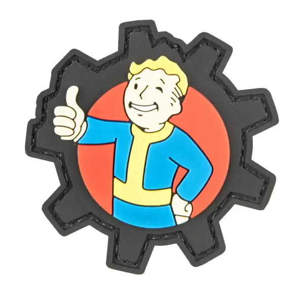 Back view of a Velcro patch, showcasing the attachment option for versatile use.