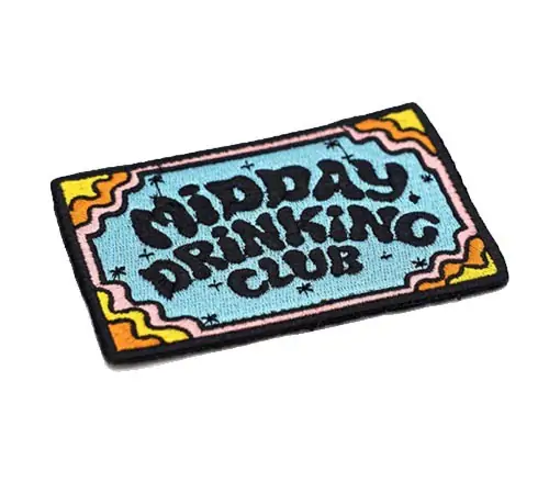 Back view of a Velcro patch, showcasing the attachment option for versatile use.