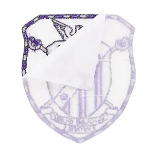 Back view of a Velcro patch, showcasing the attachment option for versatile use.