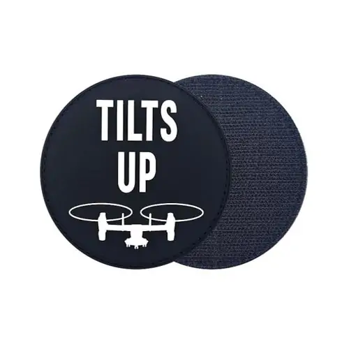Back view of a Velcro patch, showcasing the attachment option for versatile use.