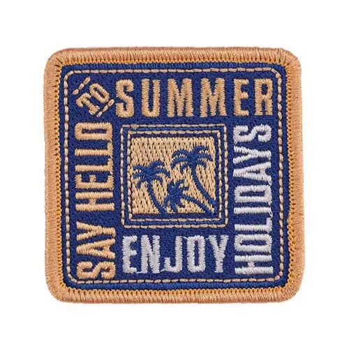 Back view of a Velcro patch, showcasing the attachment option for versatile use.