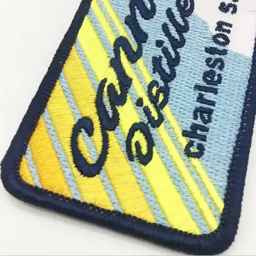 Back view of a Velcro patch, showcasing the attachment option for versatile use.