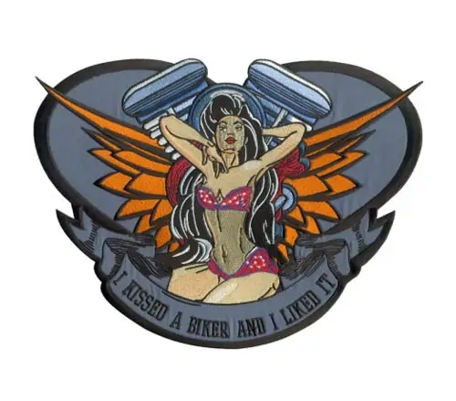 Back view of a Velcro patch, showcasing the attachment option for versatile use.