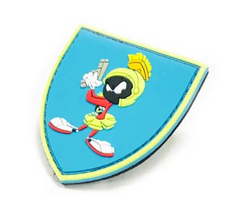 Back view of a Velcro patch, showcasing the attachment option for versatile use.