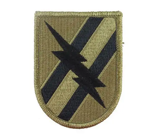 Back view of a Velcro patch, showcasing the attachment option for versatile use.