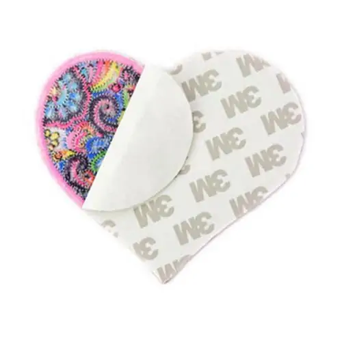 Back view of a Velcro patch, showcasing the attachment option for versatile use.