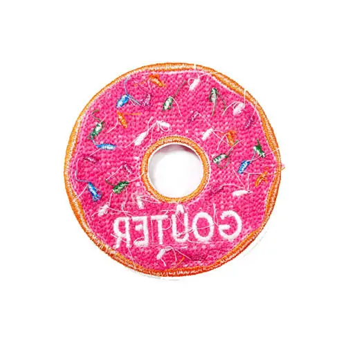 Back view of a Velcro patch, showcasing the attachment option for versatile use.