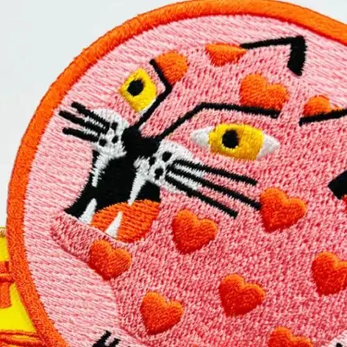 Back view of a Velcro patch, showcasing the attachment option for versatile use.