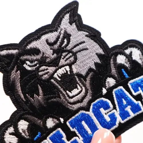 Back view of a Velcro patch, showcasing the attachment option for versatile use.
